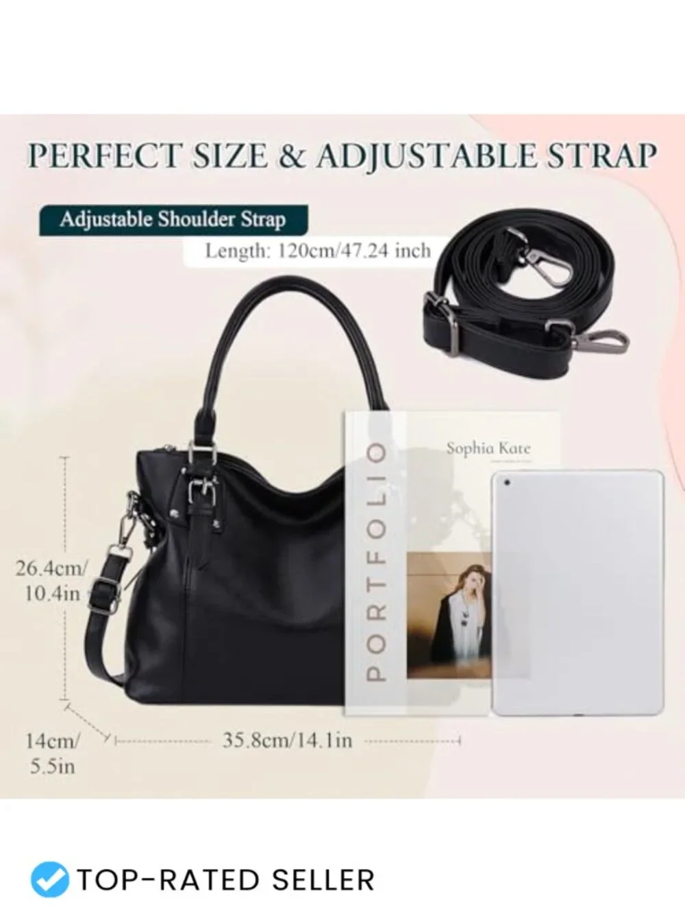 VX VONXURY Faux Leather Hobo Bag Satchel Shoulder Crossbody Tote Purse